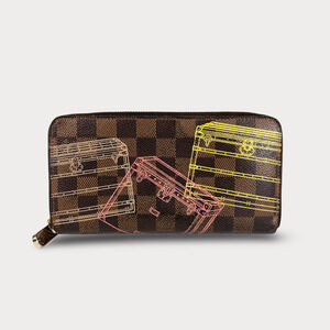 Louis Vuitton Damier Ebene Animation Zippy Wallet